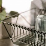 Kitchen Cleaning Essentials - Green Plant on White Metal Rack